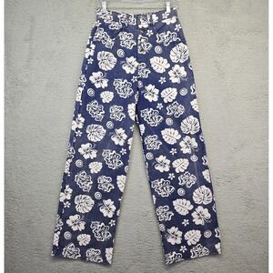 Dolls Kill Cute Mistake Sea Flower Long Island Boyfriend Jeans Womens S Wide Leg